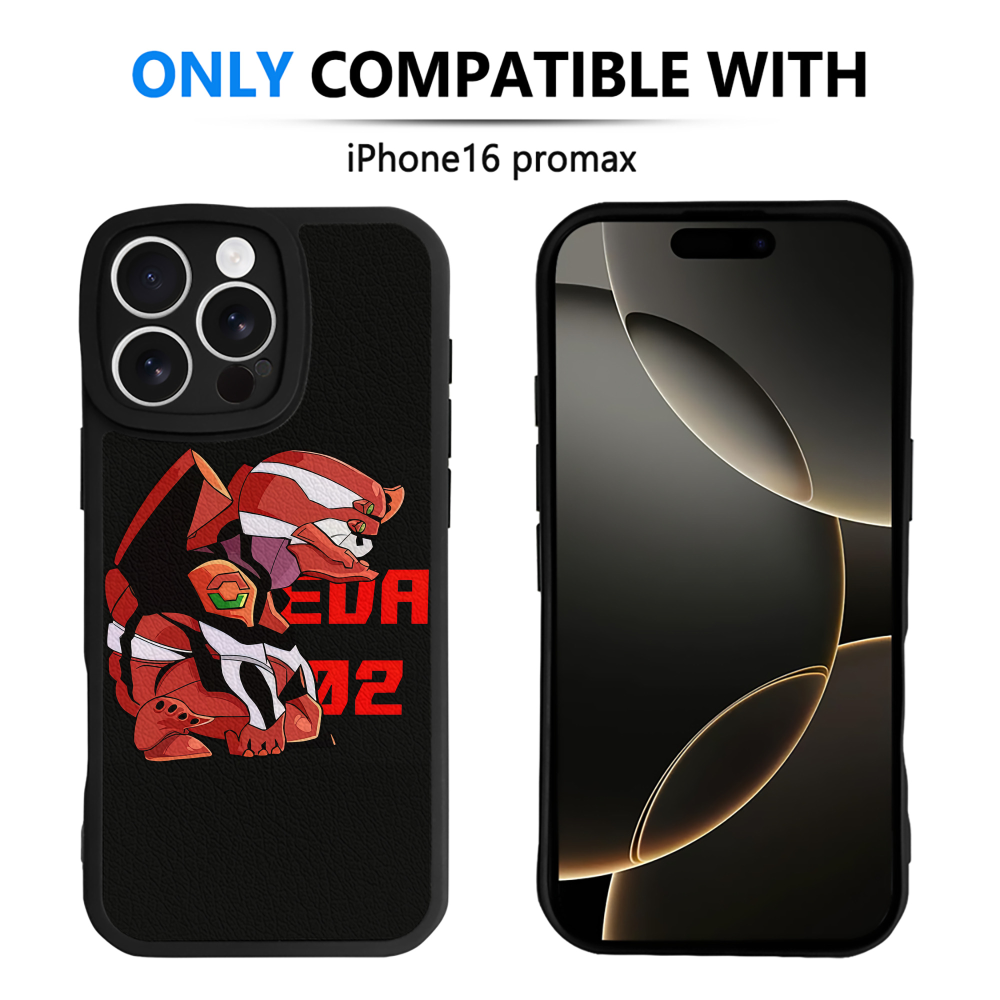 （画像用） EVA 新世紀エヴァンゲリオン 【iPhone 16シリーズ対応】シリコンスマホケース（レザー調） 材質：シリコン